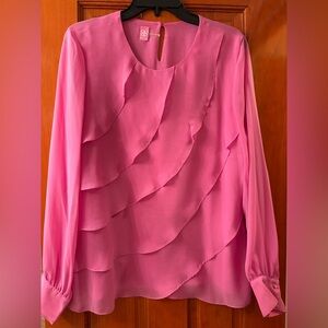 Basler Pink Layered Women's Blouse